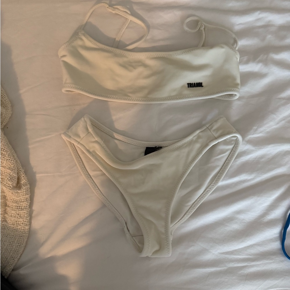 TRIANGL White Bikini Set